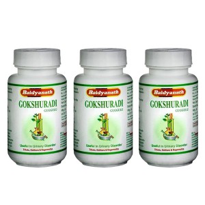 Гокшуради Гуггул Байдинат (Gokshuradi Guggulu Baidyanath), 3 упаковки по 80 таблеток