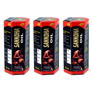 Санндха масло Ганготри Хербалс (Sanndha oil Gangotri Herbals), 3 упаковки по 15 мл