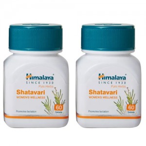 Шатавари марка Гималая (Shatavari Himalaya), 2 упаковки по 60 таблеток