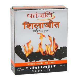 Шиладжит Патанджали (Shilajit Patanjali), 1 упаковка по 20 капсул