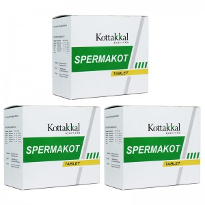 Спермакот Арья Вадья Сала (Spermakot Arya Vaidya Sala), 3 упаковки по 100 таблеток
