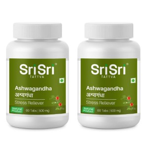 Ашваганда Шри Шри Таттва (Ashwagandha Sri Sri Tattva), 2 упаковки по 60 таблеток