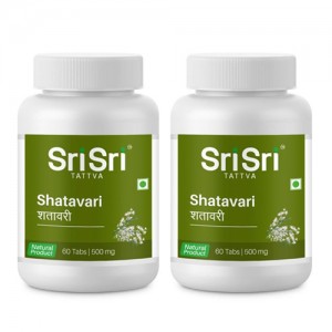 Шатавари марка Шри Шри Таттва (Shatavari Sri Sri Tattva), 2 упаковки по 60 таблеток