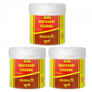 Шатавари Чурна марка Вьяс Фармасьтикалс (Shatavari Churna Vyas Pharmaceuticals), 3 упаковки по 100 грамм