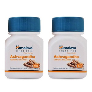 Ашваганда Гималая (Ashvagandha Himalaya), 2 упаковка по 60 таблеток